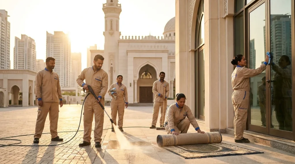 شركة تنظيف مساجد في العين: الحفاظ على نظافة بيوت الله — ارت كلين